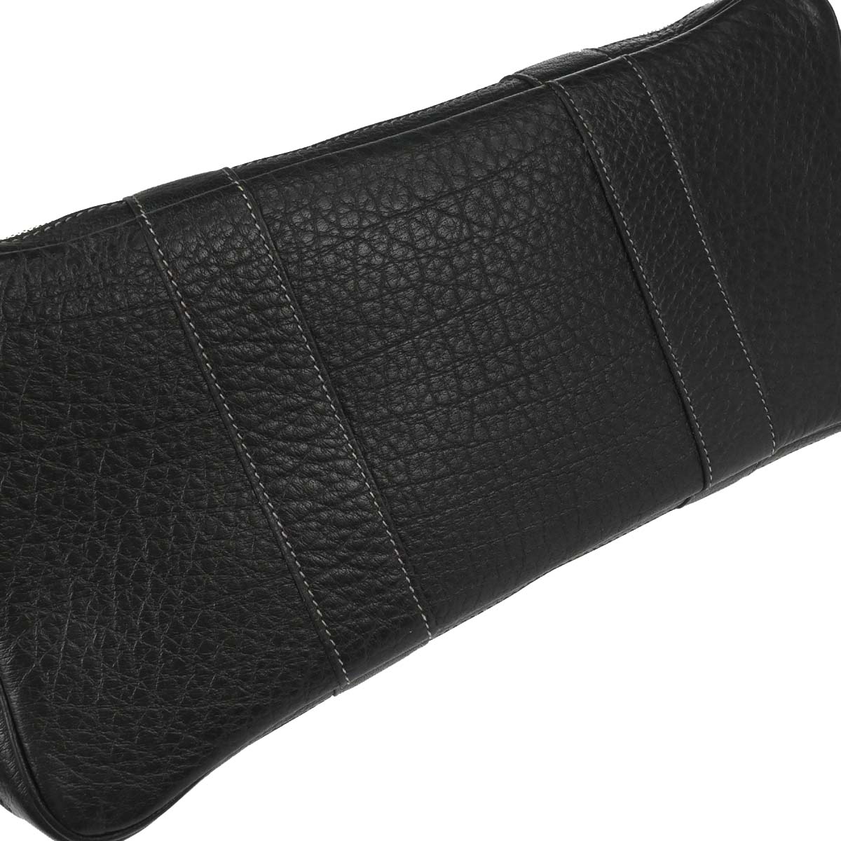 Hermes Black Toile H Buffle Garden Party 36 PM Tote Handbag