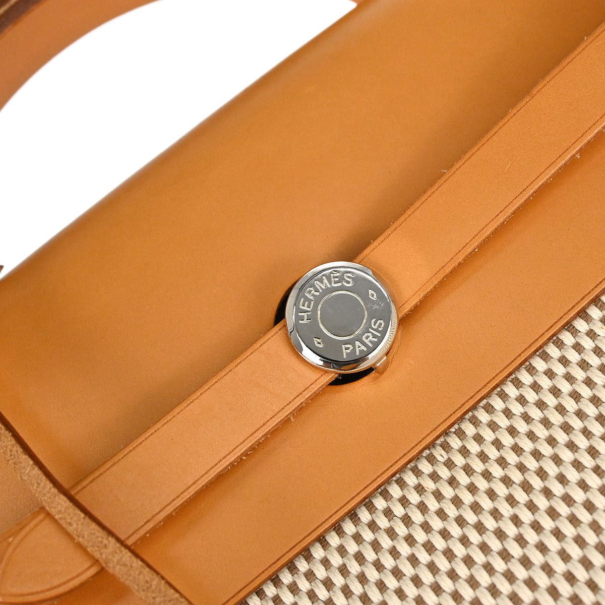 Hermes Natural Toile GM Herbag MM 2way Shoulder Handbag