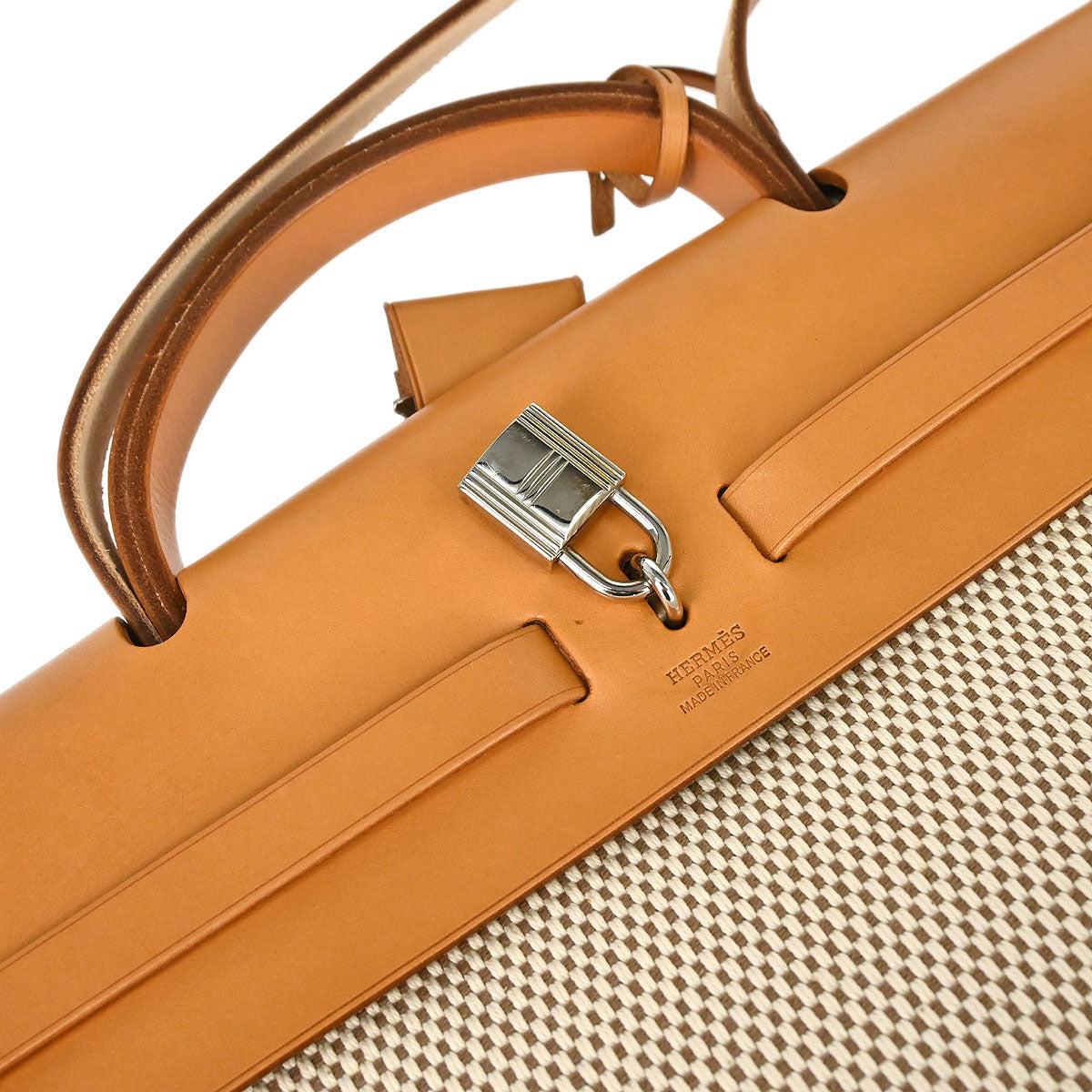 Hermes Natural Toile GM Herbag MM 2way Shoulder Handbag