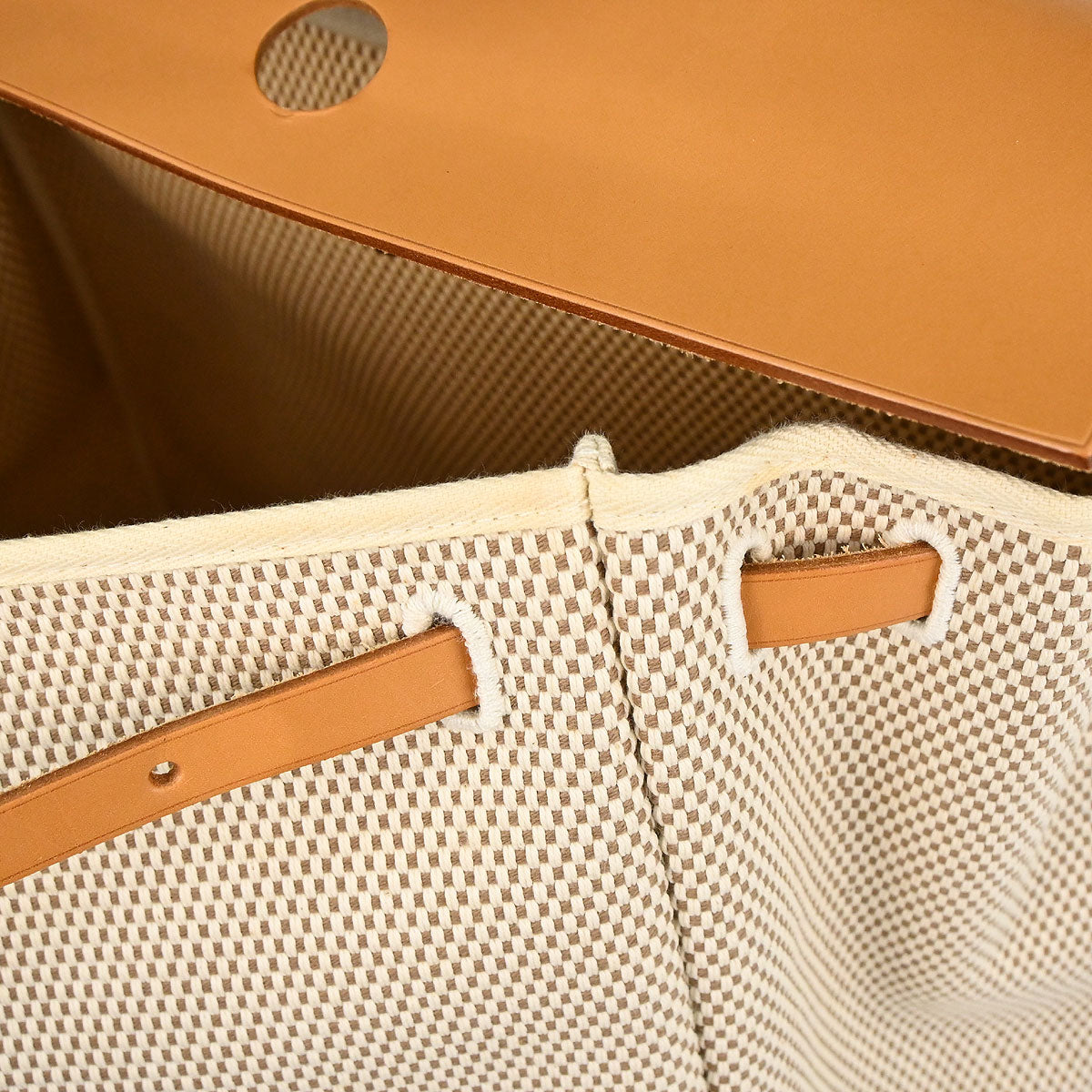 Hermes Natural Toile GM Herbag MM 2way Shoulder Handbag