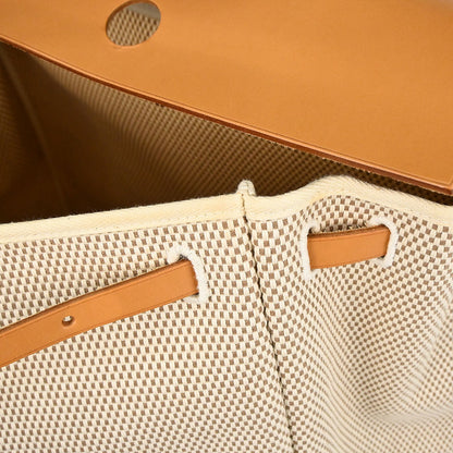 Hermes Natural Toile GM Herbag MM 2way Shoulder Handbag