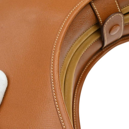Hermes Gold Courchevel Folies Hobo Bag