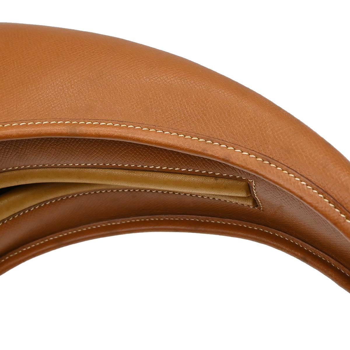 Hermes Gold Courchevel Folies Hobo Bag
