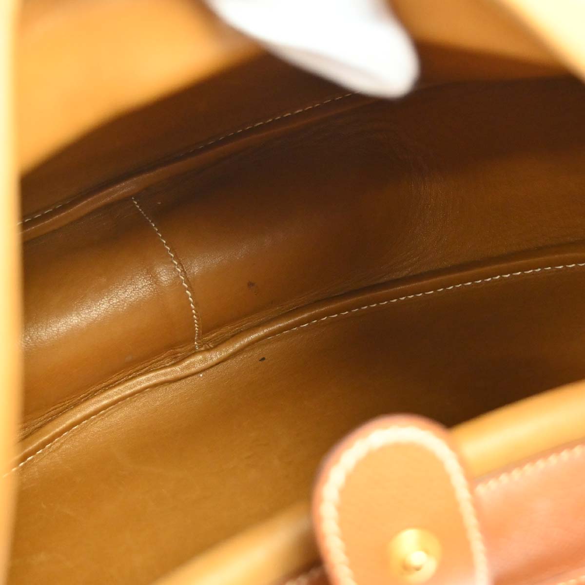 Hermes Gold Courchevel Folies Hobo Bag