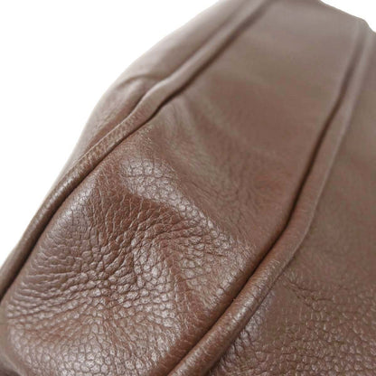 Chanel 2005-2006 Brown Caviar Skin Mademoiselle Lock Accordion Flap Handbag