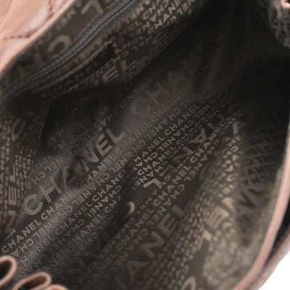 Chanel 2005-2006 Brown Caviar Skin Mademoiselle Lock Accordion Flap Handbag