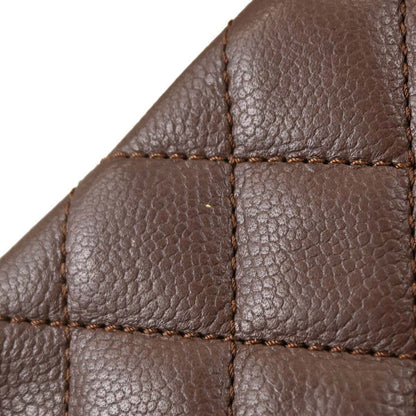 Chanel 2005-2006 Brown Caviar Skin Mademoiselle Lock Accordion Flap Handbag