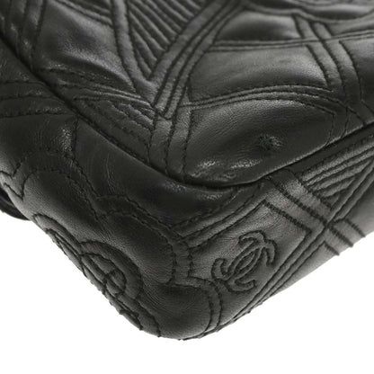 Chanel 2005-2006 Black Lambskin Chain Shoulder Bag