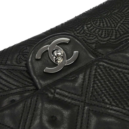 Chanel 2005-2006 Black Lambskin Chain Shoulder Bag