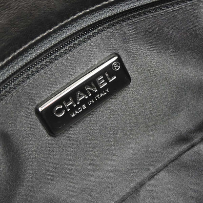Chanel 2005-2006 Black Lambskin Chain Shoulder Bag