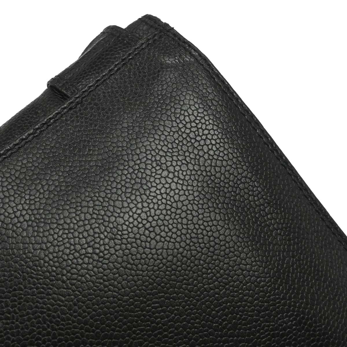Chanel 1997-1999 Black Caviar Skin Shoulder Bag