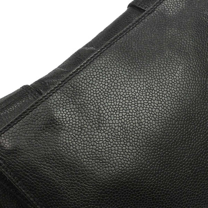 Chanel 1997-1999 Black Caviar Skin Shoulder Bag