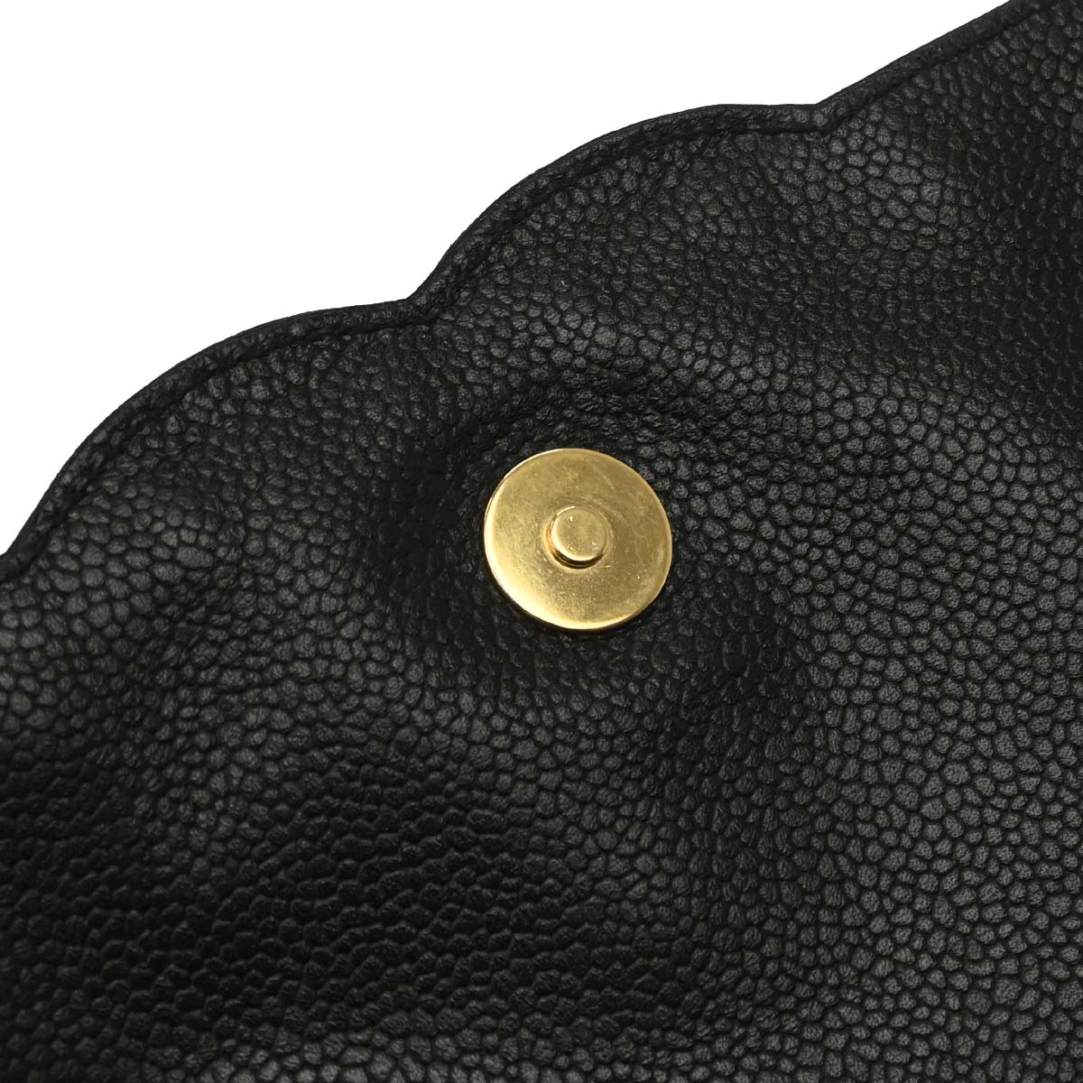 Chanel 1997-1999 Black Caviar Skin Shoulder Bag
