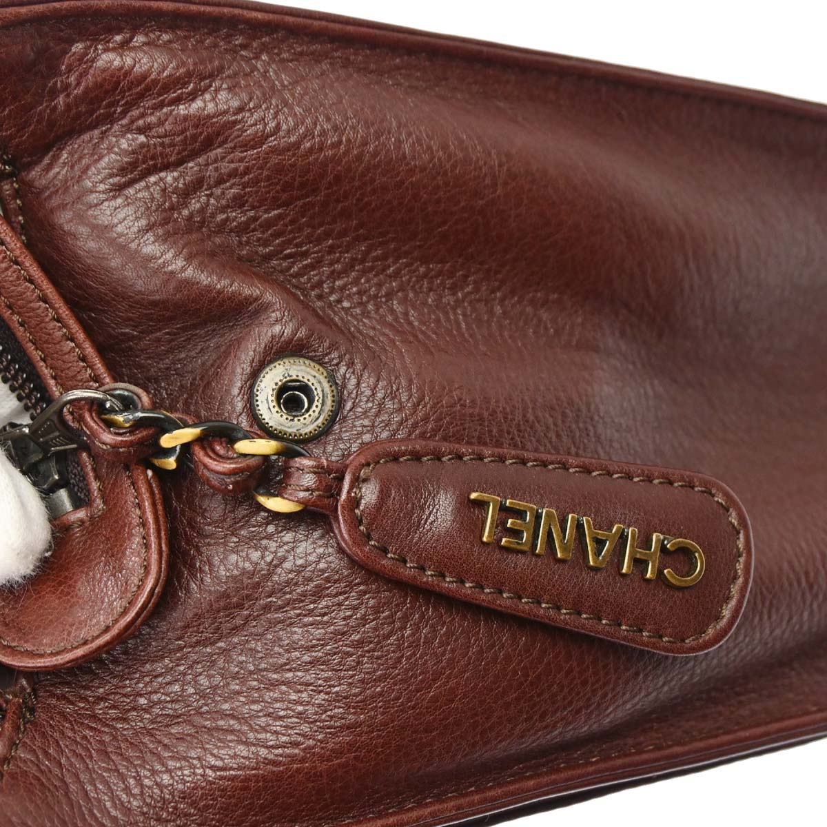 Chanel 1997-1999 Brown Calfskin Handbag