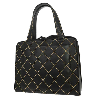 Chanel 2000-2002 Black Calfskin Wild Stitch Handbag