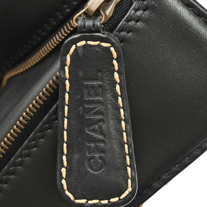 Chanel 2000-2002 Black Calfskin Wild Stitch Handbag