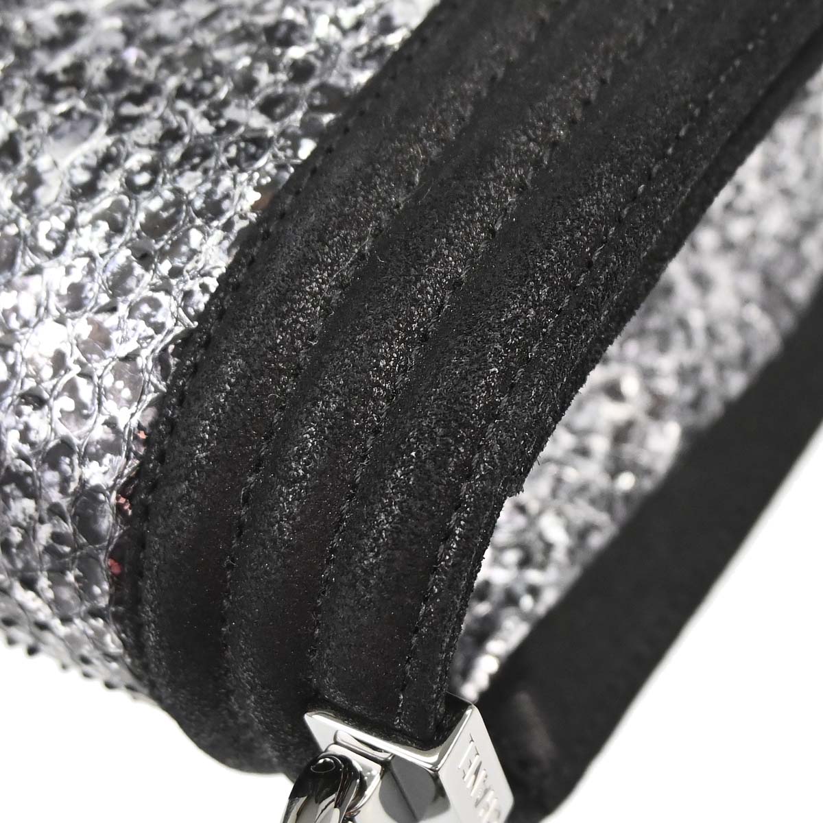 Boy Chanel 2014 * Silver Python Small Chain Shoulder Bag