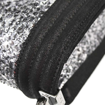 Boy Chanel 2014 * Silver Python Small Chain Shoulder Bag