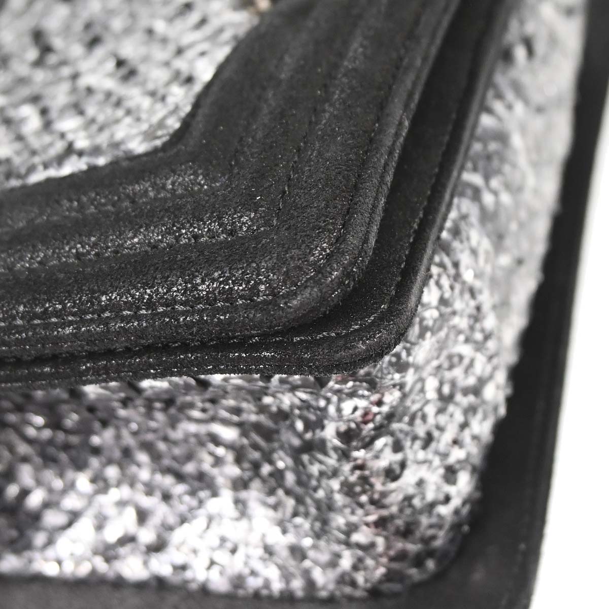 Boy Chanel 2014 * Silver Python Small Chain Shoulder Bag