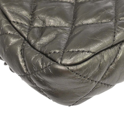 Chanel 2010-2011 Gray Calfskin Chain Me Shoulder Bag
