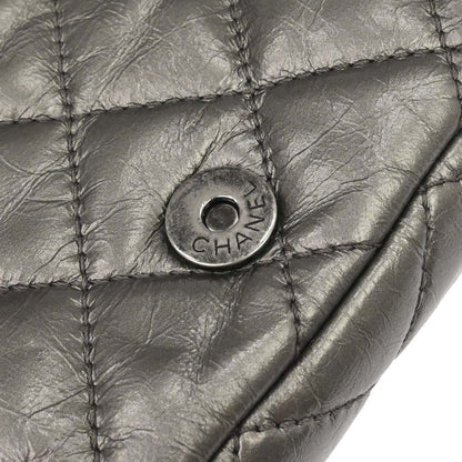 Chanel 2010-2011 Gray Calfskin Chain Me Shoulder Bag