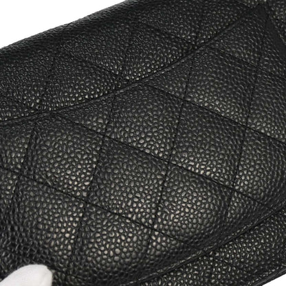 Chanel 2013-2014 Black Caviar Skin Classic WOC Wallet on Chain Bag