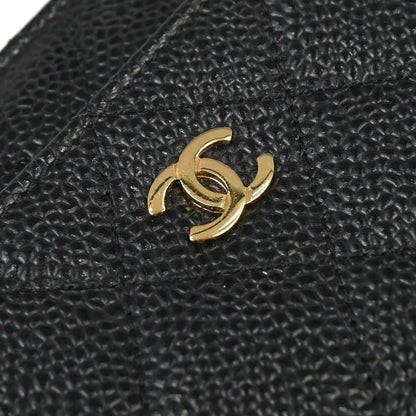 Chanel 2013-2014 Black Caviar Skin Classic WOC Wallet on Chain Bag