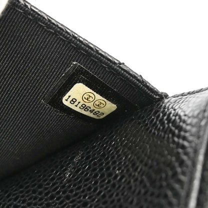 Chanel 2013-2014 Black Caviar Skin Classic WOC Wallet on Chain Bag