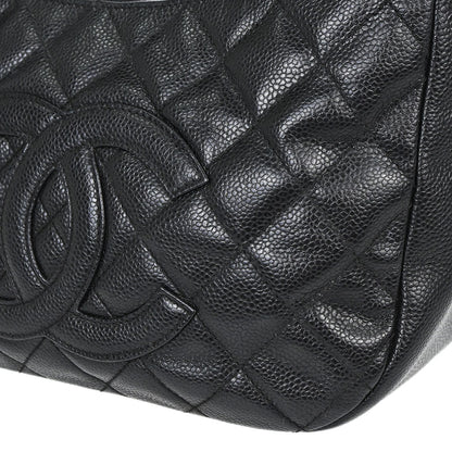 Chanel 2002-2003 Black Caviar Skin Hobo Handbag