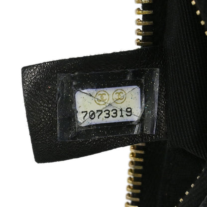 Chanel 2002-2003 Black Caviar Skin Hobo Handbag