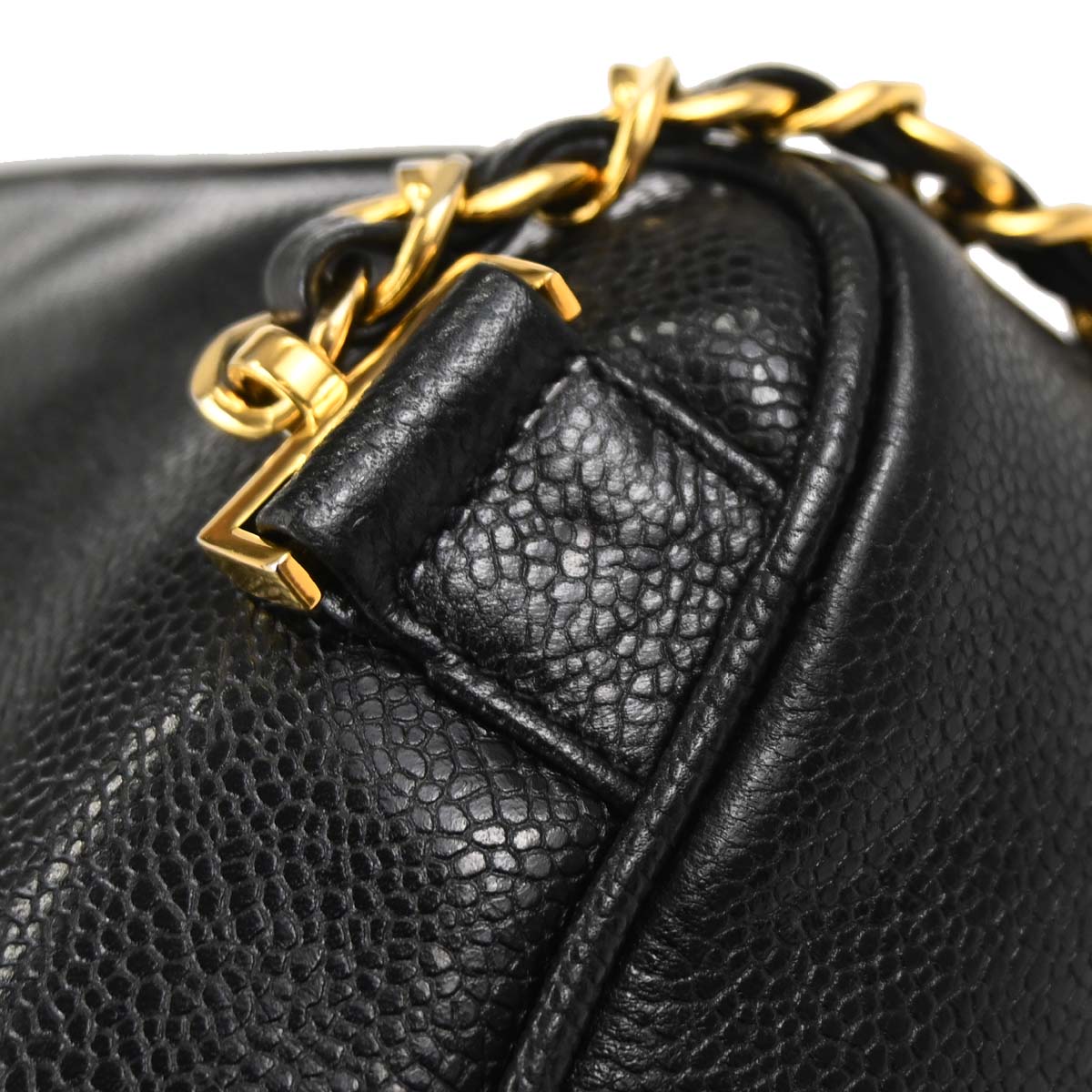 Chanel 1994-1996 Black Caviar Skin Backpack