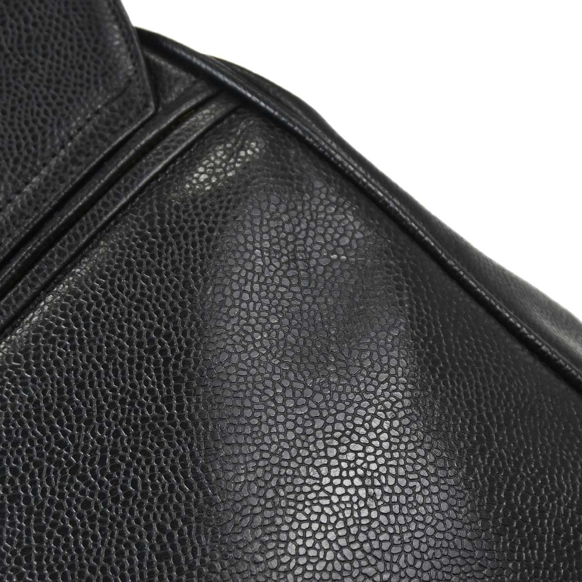 Chanel 1994-1996 Black Caviar Skin Backpack