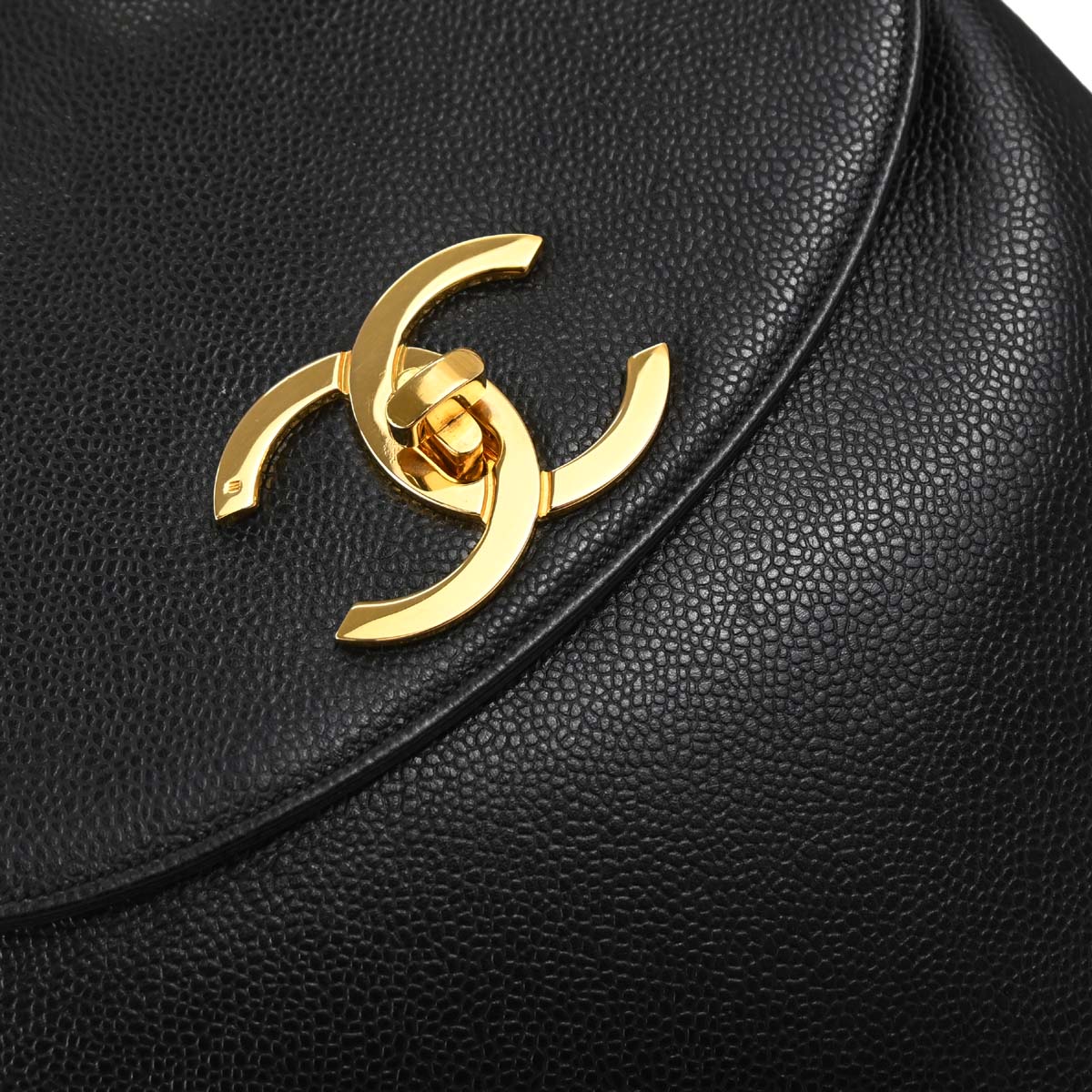 Chanel 1994-1996 Black Caviar Skin Backpack