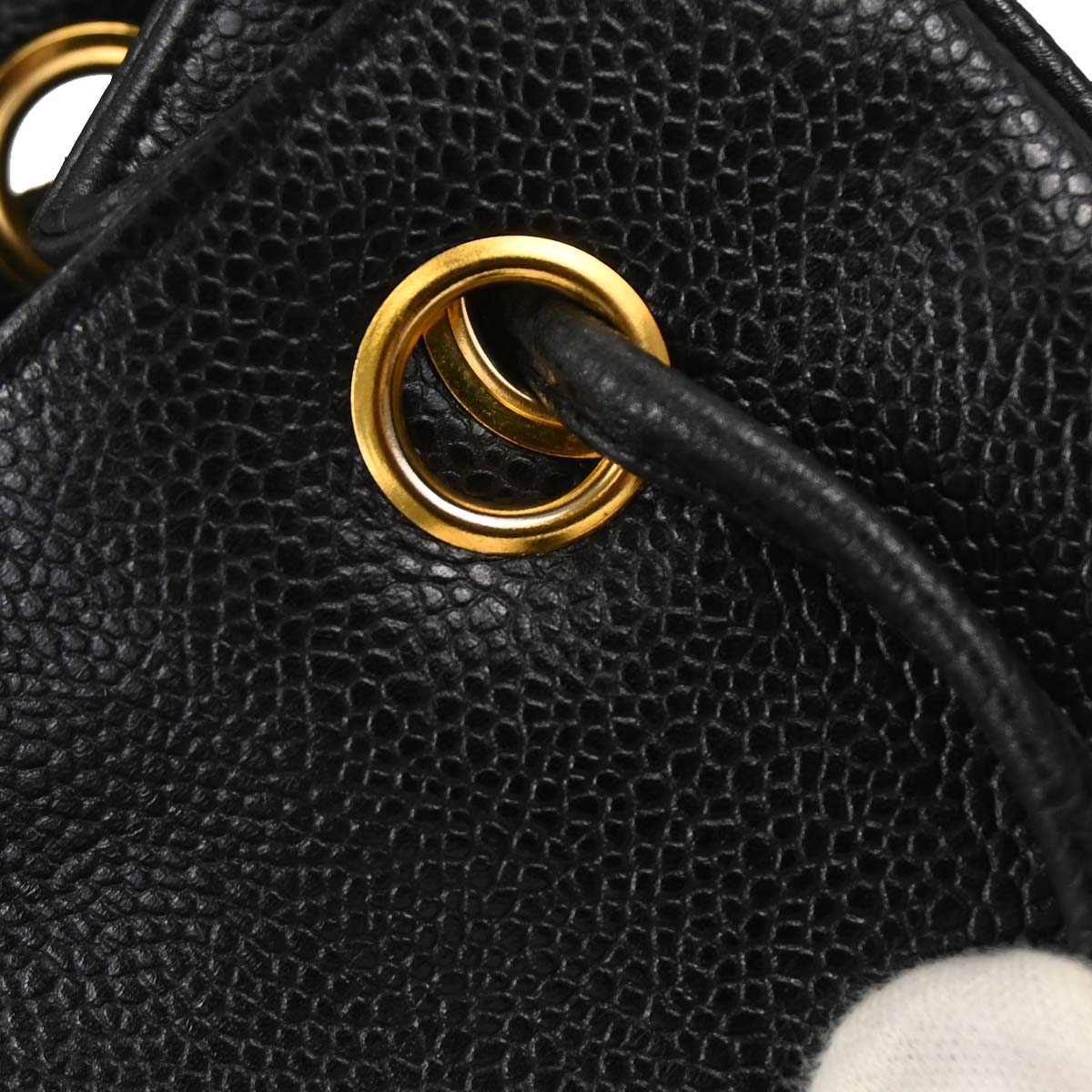 Chanel 1994-1996 Black Caviar Skin Backpack