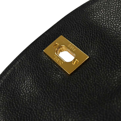 Chanel 1994-1996 Black Caviar Skin Backpack