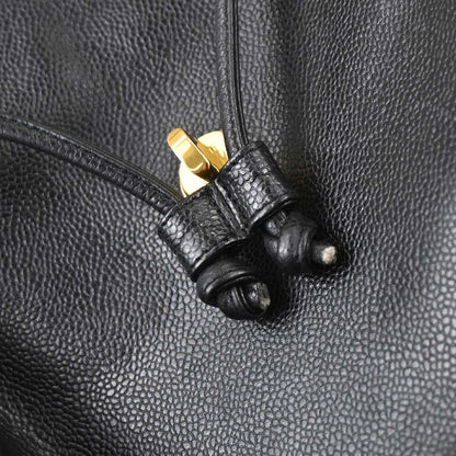 Chanel 1994-1996 Black Caviar Skin Backpack