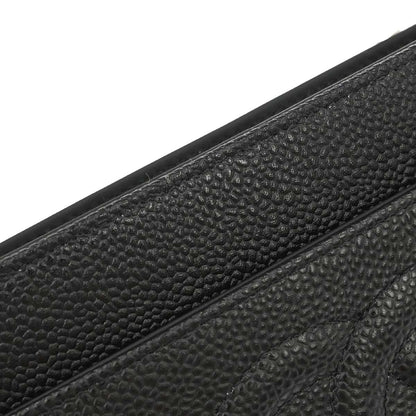Chanel 2014 Black Caviar Skin Timeless WOC Wallet on Chain Shoulder Bag