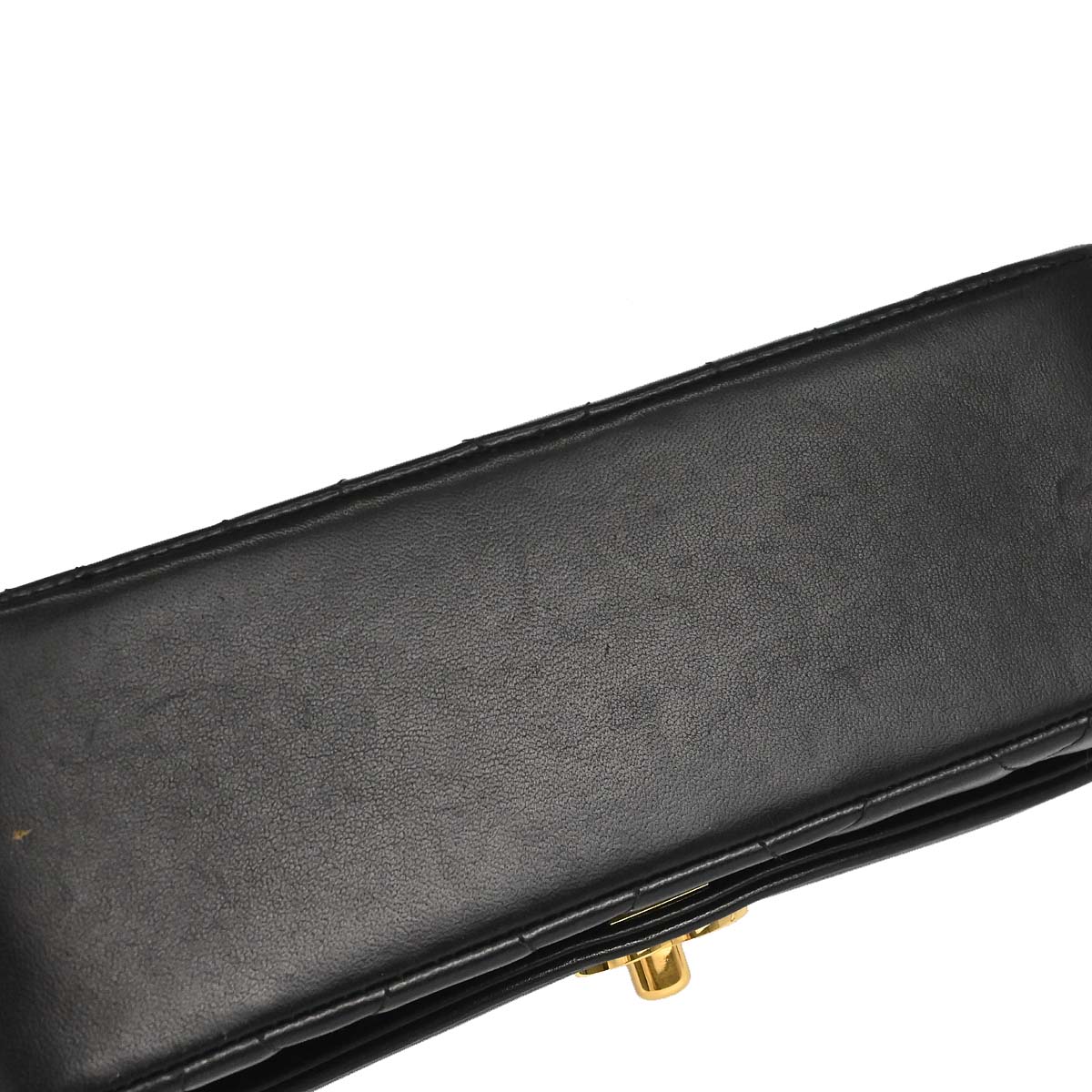 Chanel 1991-1994 Black Lambskin Small Diana Shoulder Bag