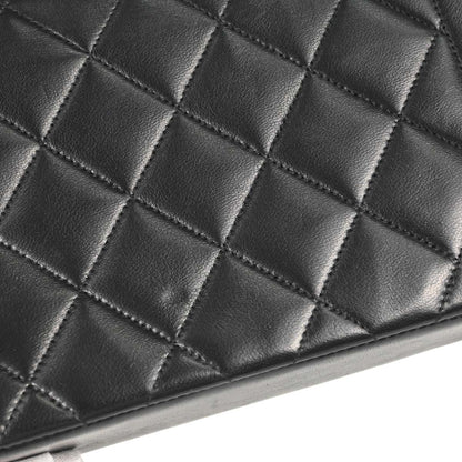 Chanel 1991-1994 Black Lambskin Small Diana Shoulder Bag