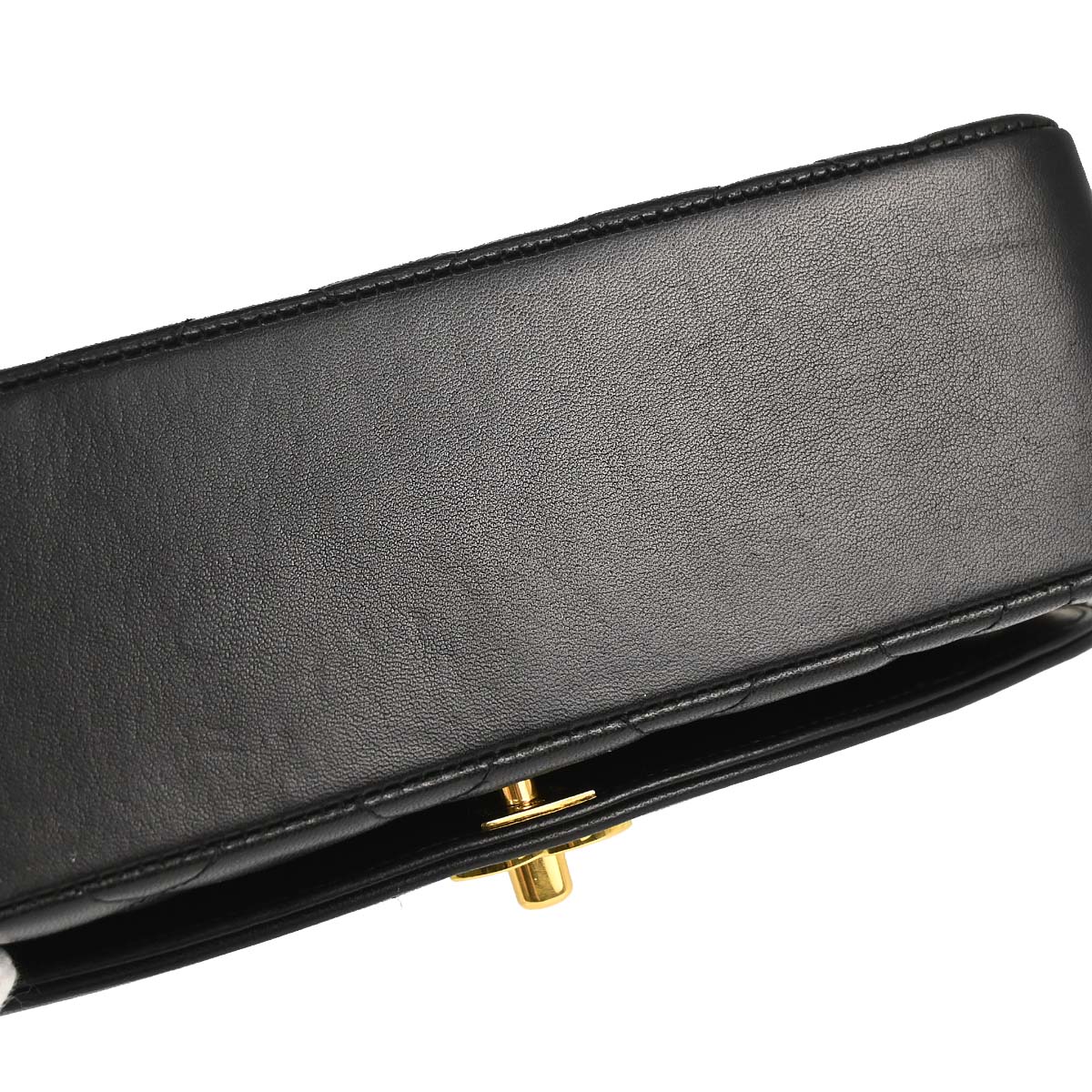 Chanel 1994-1996 Black Lambskin Small Diana Shoulder Bag