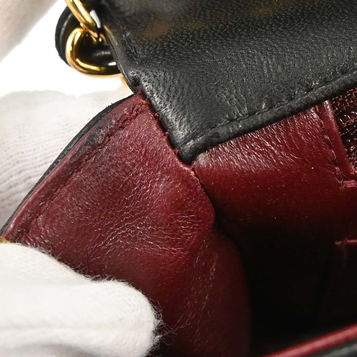 Chanel 1994-1996 Black Lambskin Small Diana Shoulder Bag
