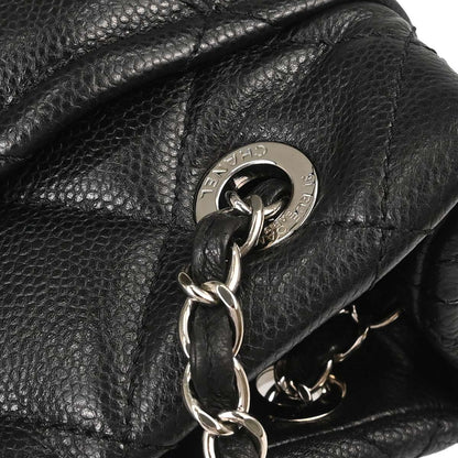 Chanel Black Caviar Skin Timeless CC Chain Tote Bag
