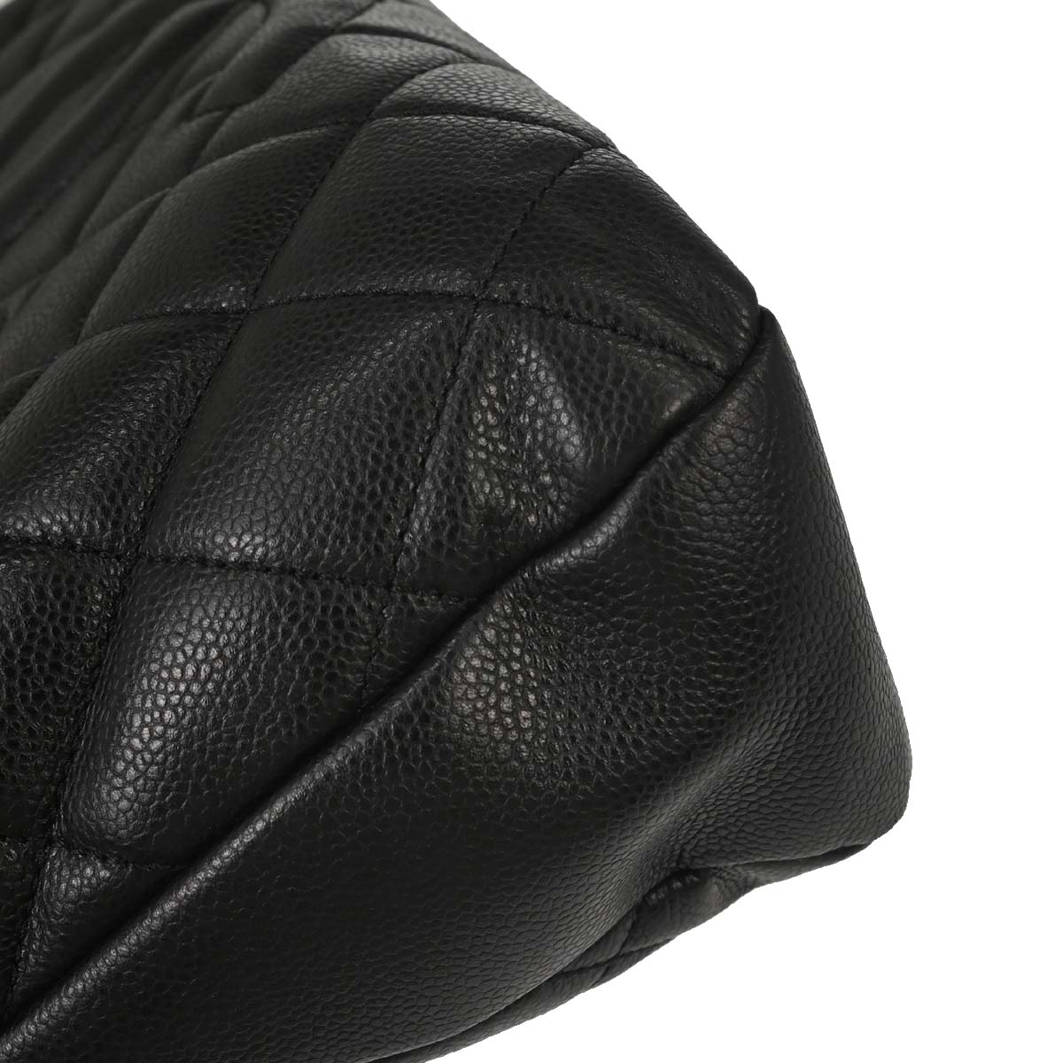 Chanel Black Caviar Skin Timeless CC Chain Tote Bag