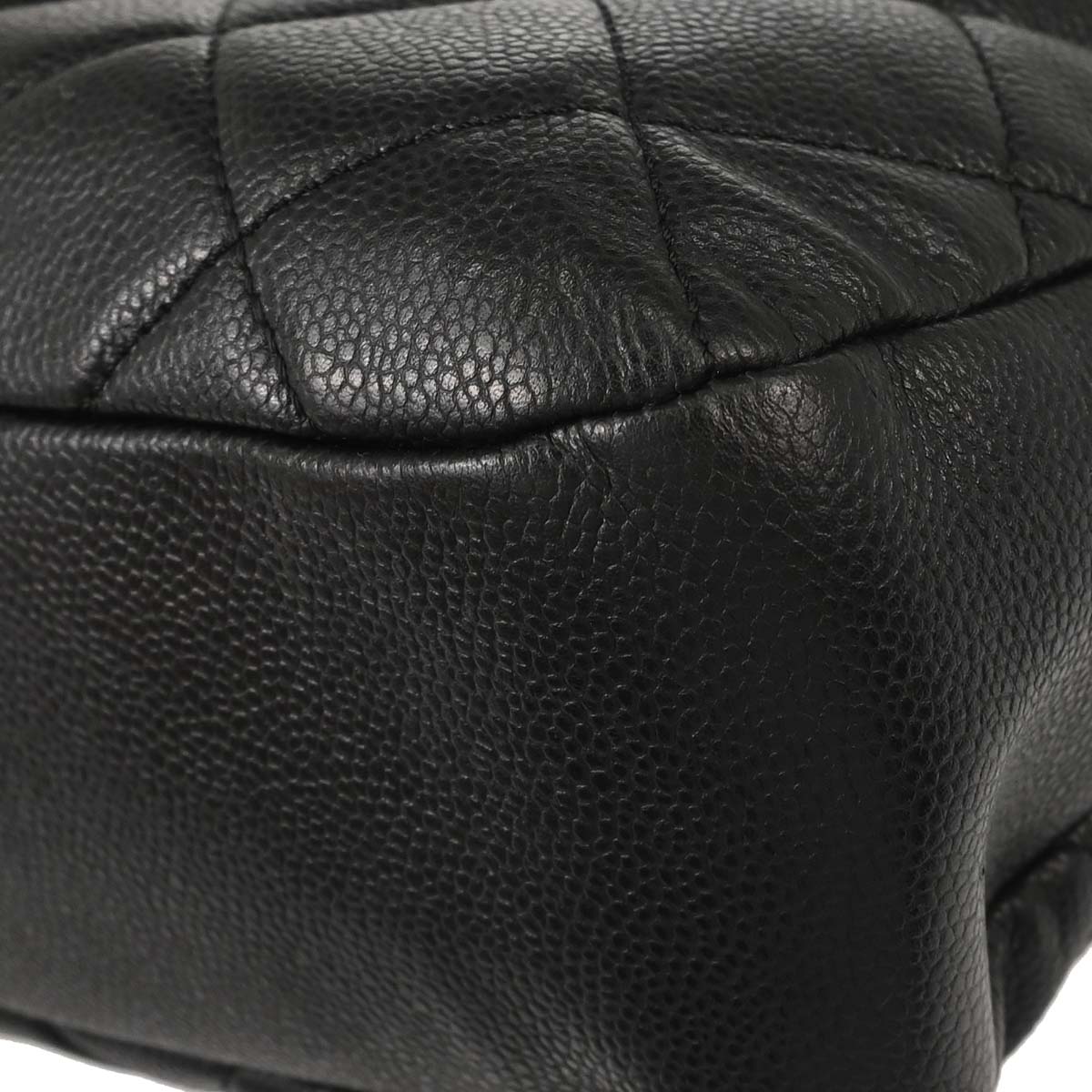 Chanel Black Caviar Skin Timeless CC Chain Tote Bag