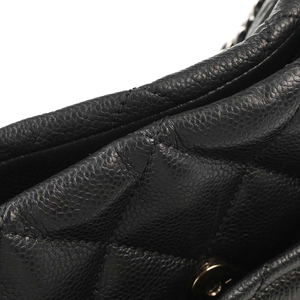Chanel Black Caviar Skin Timeless CC Chain Tote Bag