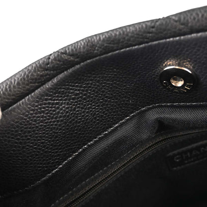 Chanel Black Caviar Skin Timeless CC Chain Tote Bag