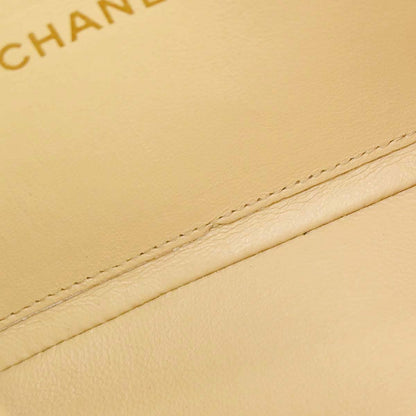 Chanel Beige Lambskin Mini Classic Square Flap Shoulder Bag 17