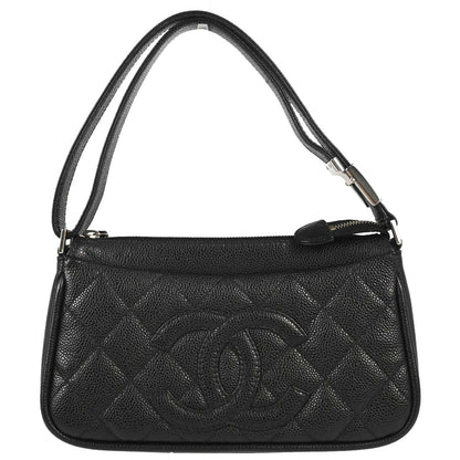 Chanel 2006-2008 Black Caviar Skin Handbag