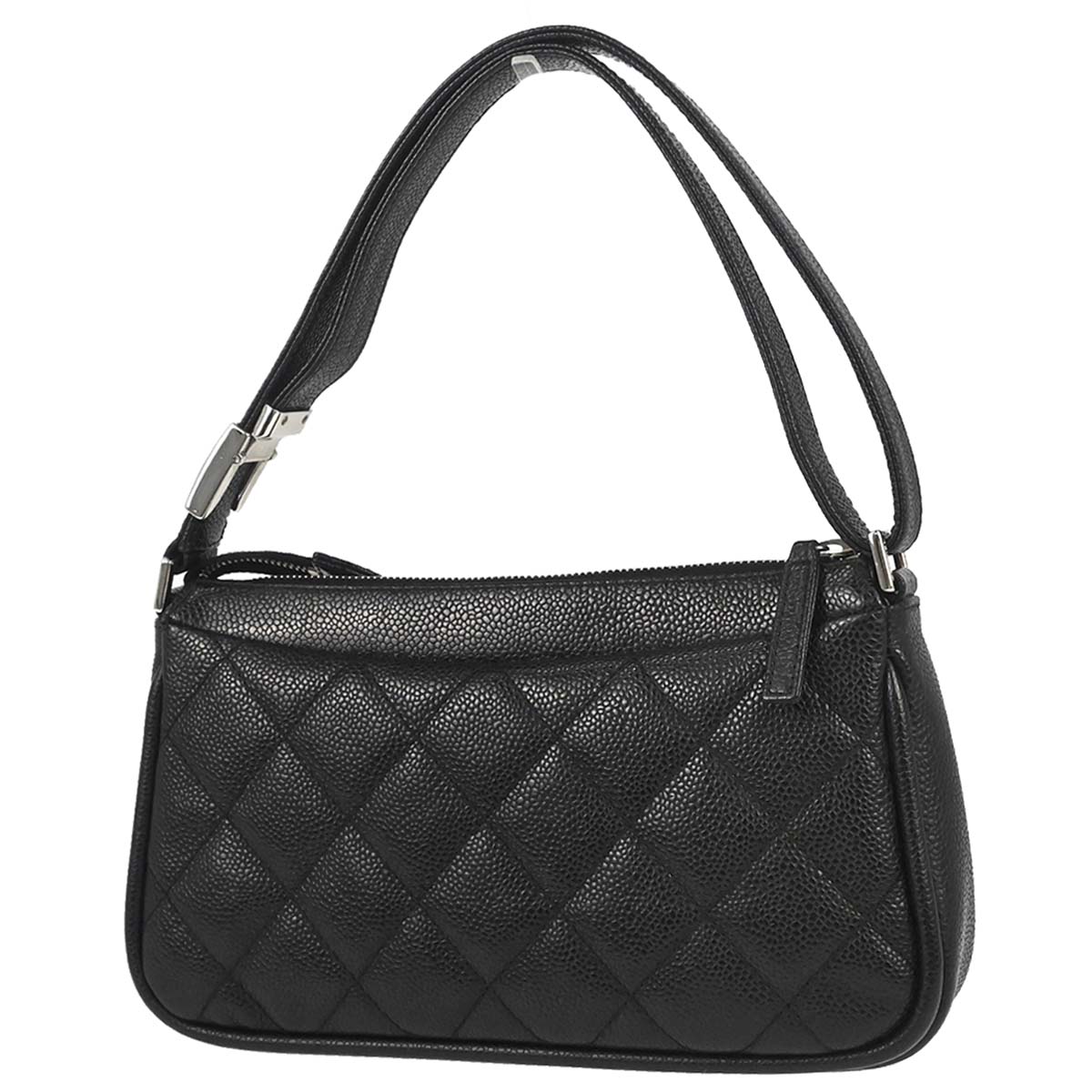 Chanel 2006-2008 Black Caviar Skin Handbag