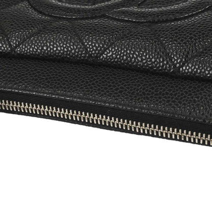 Chanel 2006-2008 Black Caviar Skin Handbag
